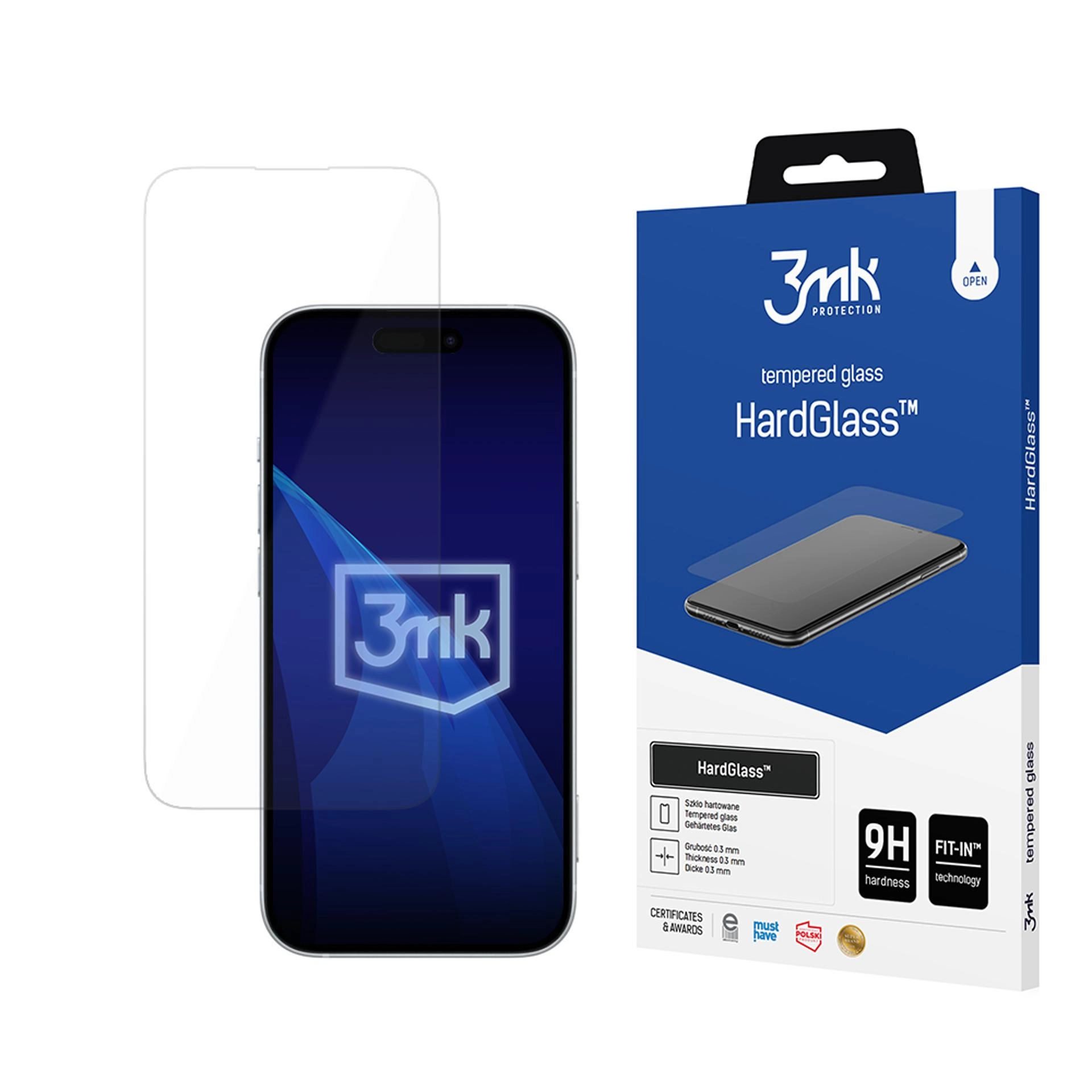 Szkło hartowane 3mk HardGlass do Apple iphone 16 Pro Max / 17 Pro Max