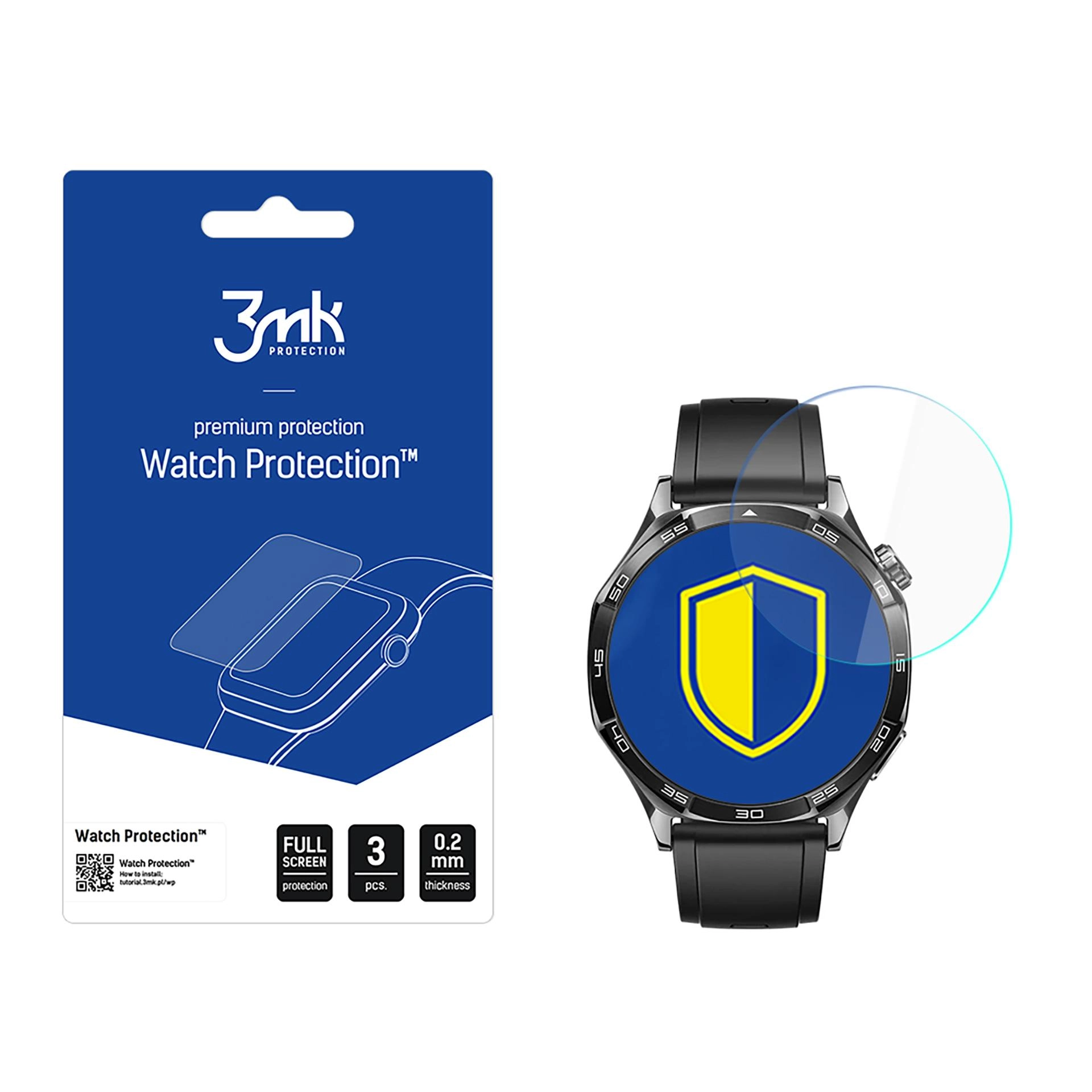 Szkło hybrydowe 3mk Watch Protection FlexibleGlass do Huawei Watch GT 5 Active 46mm