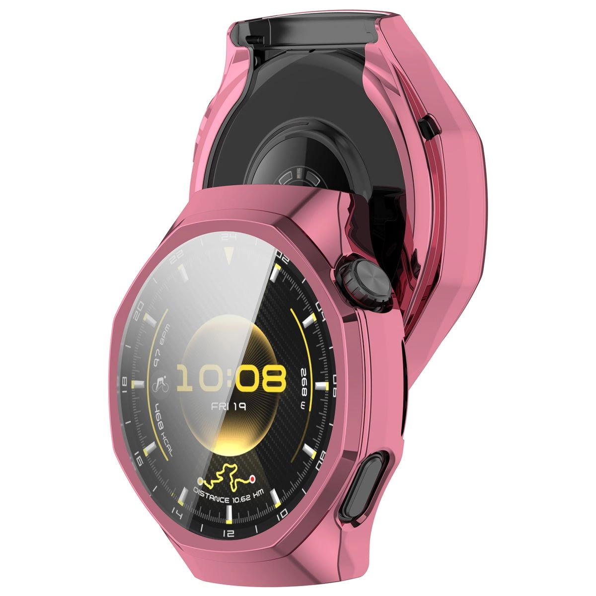 Nakładka na tarczę Bizon Felipe do Huawei Watch GT6 Pro 46mm Różowy