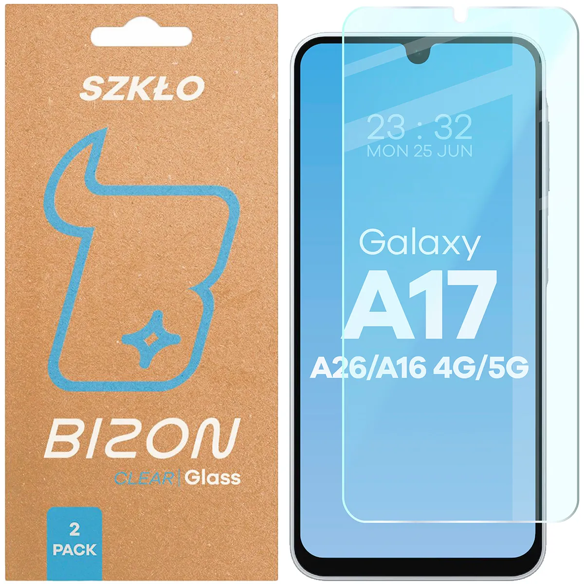 Szkło hartowane Bizon Clear Duo do Samsung Galaxy A16 4G/5G / A17 5G / A26 5G