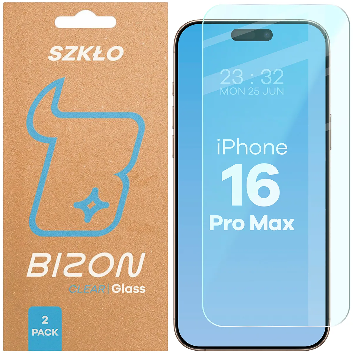 Szkło hartowane Bizon Clear Duo do iPhone 16 Pro Max
