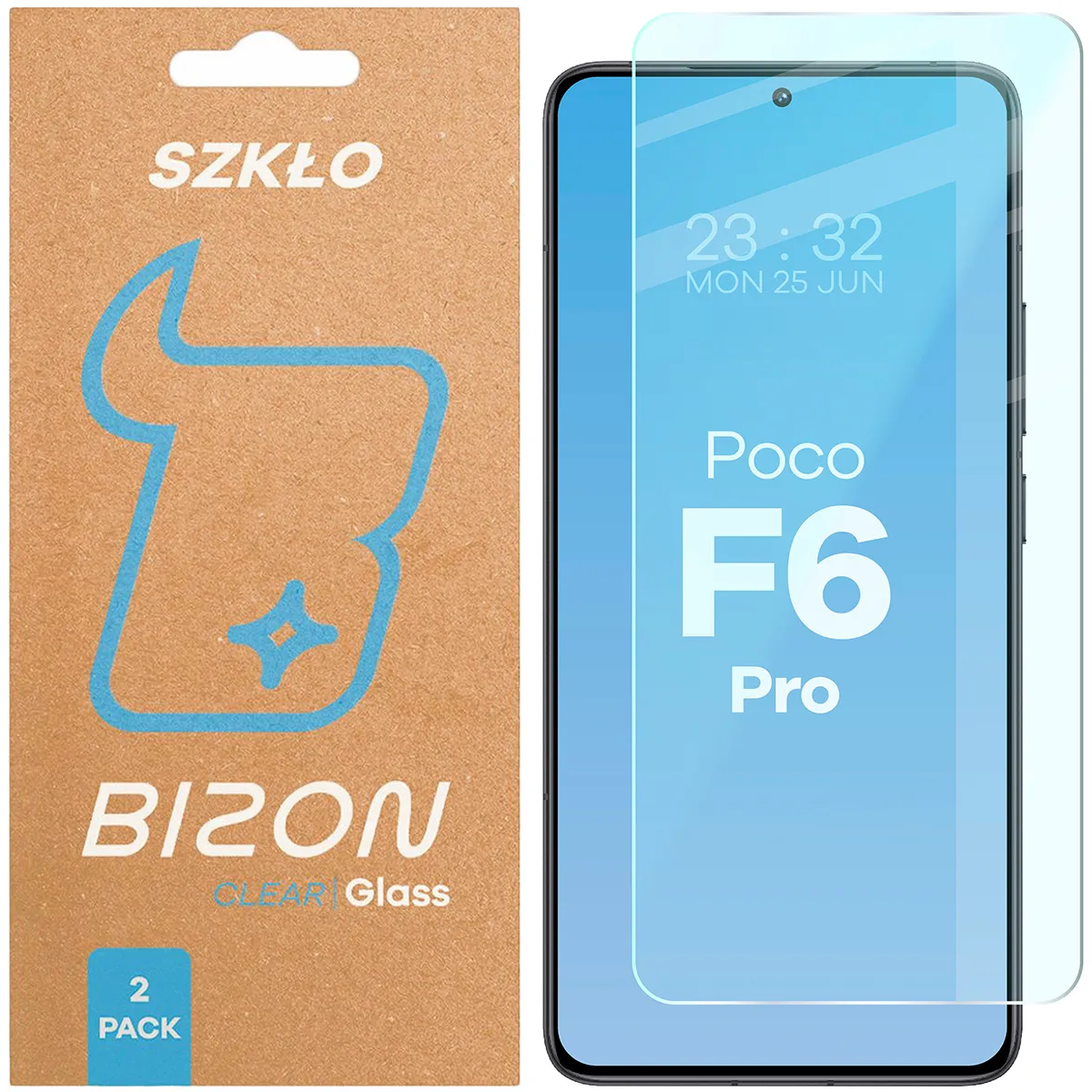 Szkło hartowane Bizon Clear Duo do Xiaomi POCO F6 Pro