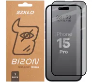 Bizon prywatyzujące pełne Edge Shadow Duo do iPhone 15 Pro