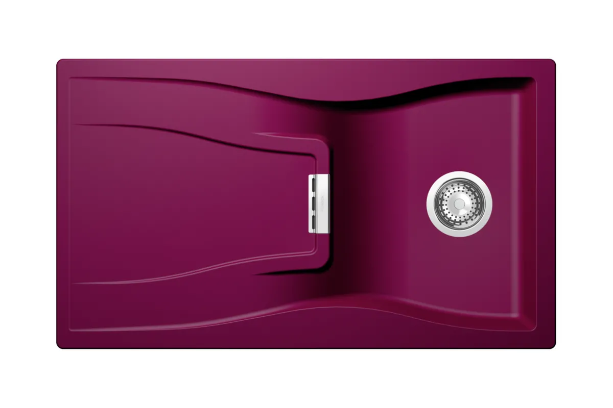 Zlewozmywak Schock Waterfall D-100 Granitowy Czerwony