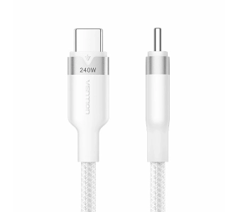 Kabel Vention USB-C do USB-C 2.0 PD 3.1 5A 240W 2m Biały