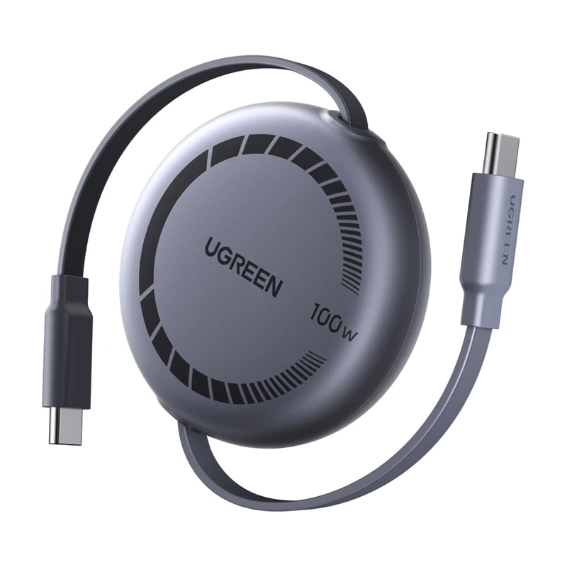 Kabel UGREEN L531 USB-C do USB-C 100W 1m Szary