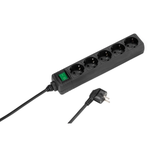 Listwa Vivanco 5 gniazd 1,4m Czarny