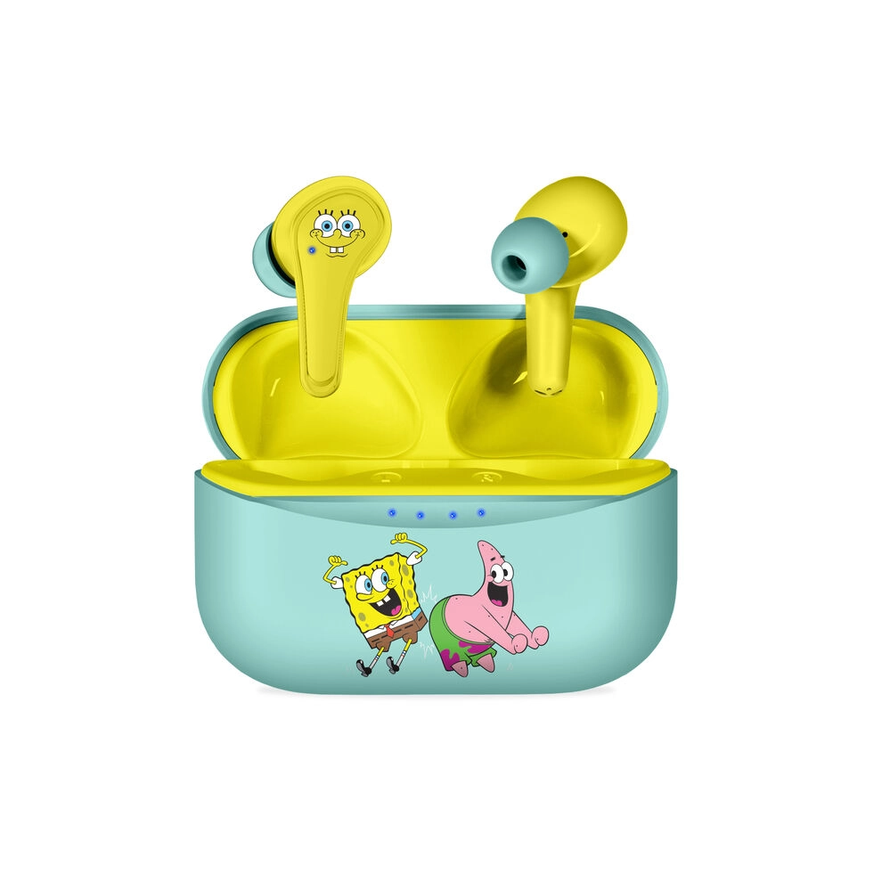 Słuchawki bezprzewodowe OTL Technologies SpongeBob Squarepants TWS Earphones Dla Dzieci Dokanałowe Bluetooth 5.3 Żółto-zielony