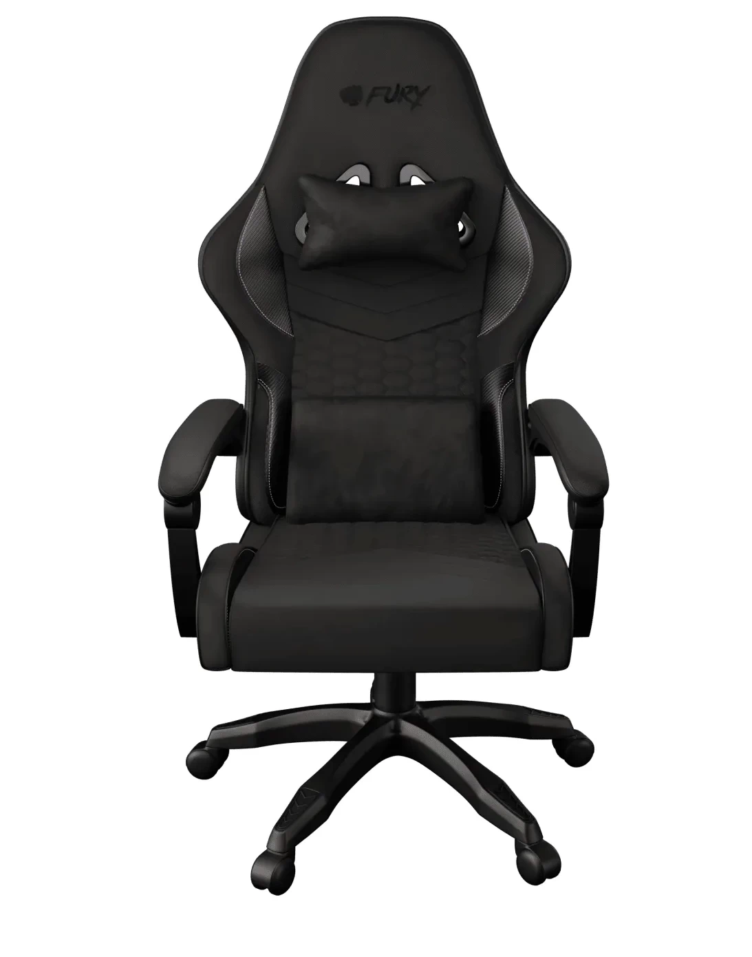 Fotel Fury Shinai S4 Gamingowy do 130kg ECO Skóra Tkanina Czarny