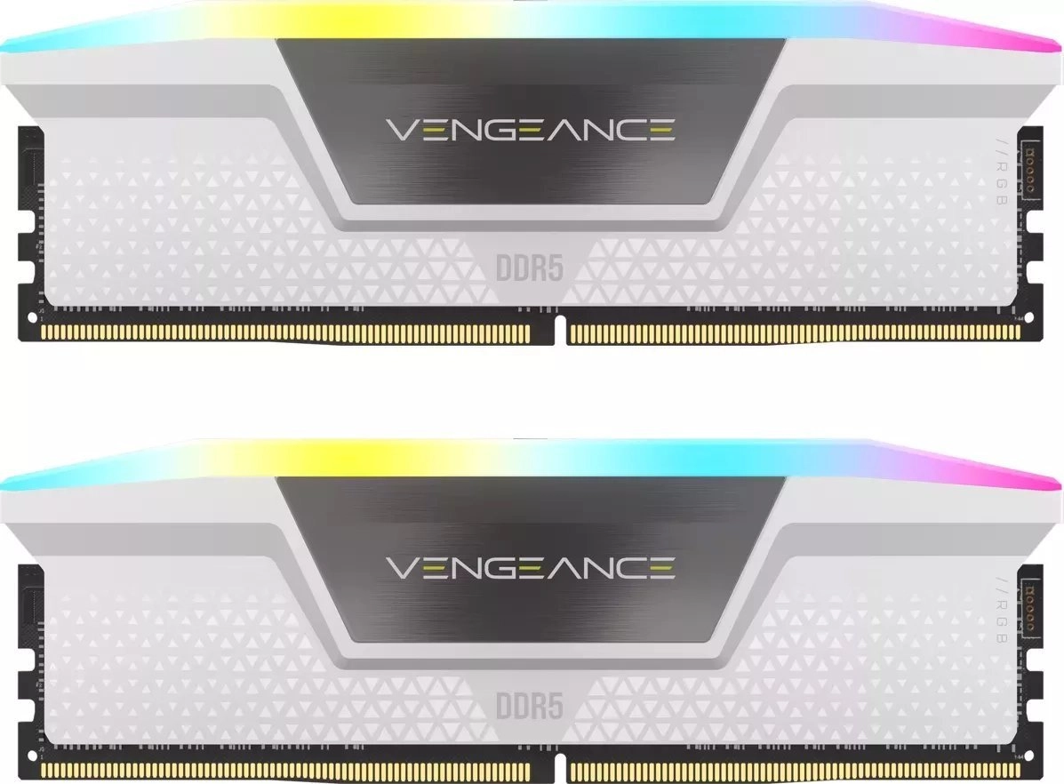 Pamięć RAM Corsair Vengeance RGB DDR5 32GB (2x16GB) 6400 CL36 Biały