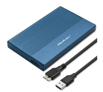 Obudowa Qoltec 52276 SSD HDD 2.5" SATA USB 3.0 Niebieski