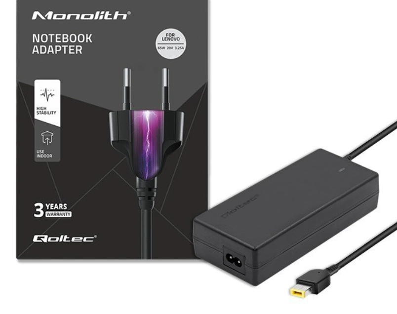 Zasilacz do laptopa Qoltec AD41P 65W Lenovo