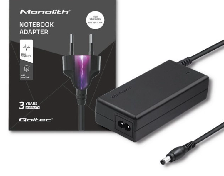 Zasilacz do laptopa Qoltec AD41P 90W Samsung