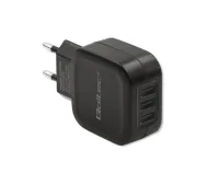 Qoltec 50191 3x USB-A 17W Czarny