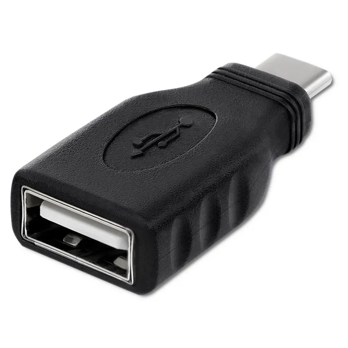 Adapter Qoltec 50396 USB-A do USB-C Czarny