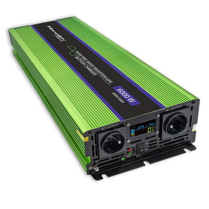 Przetwornica Qoltec Monolith 12/230V 3000/6000W Zielony