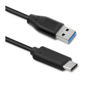 Kabel Qoltec 50420 USB-A do USB-C 0,25m Czarny