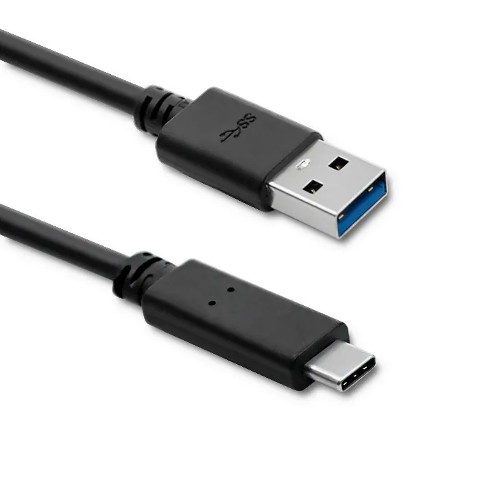 Kabel Qoltec 50363 USB-A do USB-C 1,8m Czarny