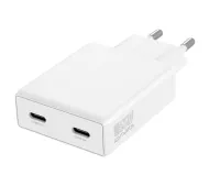 4smarts PDPlug Slim Dual GaN 2x USB-C 65W Biały