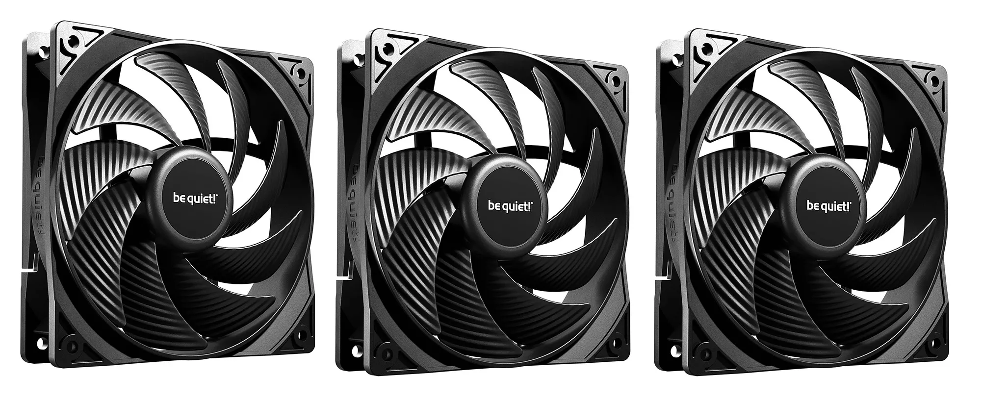 Zestaw wentylatorów be quiet! Pure Wings 3 PWM HS 120mm 3szt. Czarny