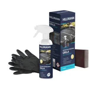 Zestaw do czyszczenia HILLMANN grilla HILGRIL02 Płyn 500ml Gąbka Rękawiczki