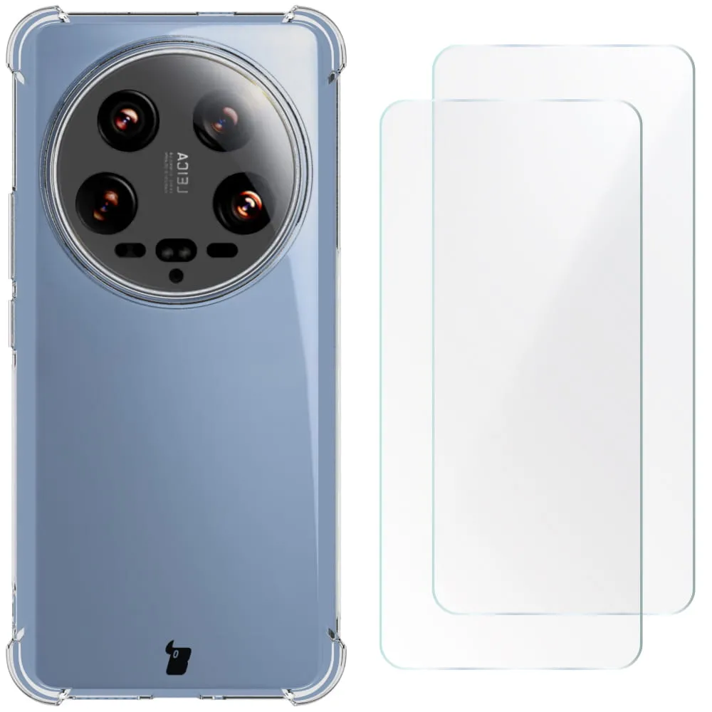 Etui Bizon Clear Pack do Xiaomi 14 Ultra Przezroczysty