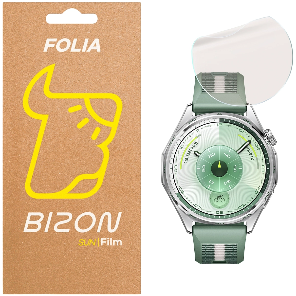 Folia hydrożelowa Bizon Watch Film Sun do Huawei Watch GT6 46mm