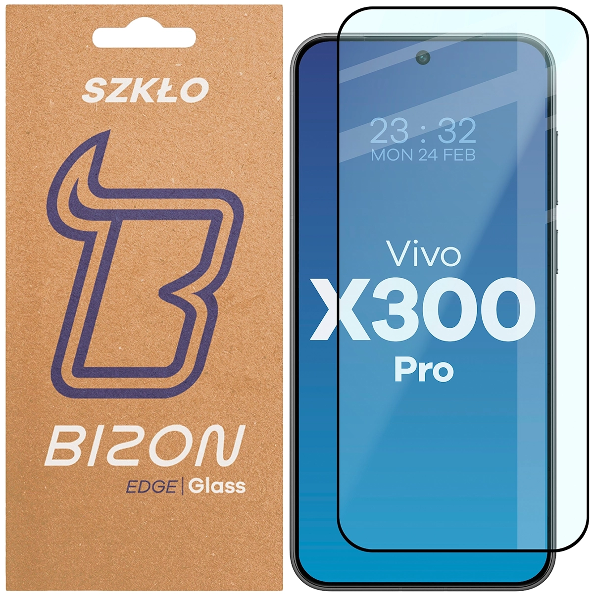 Szkło hartowane Bizon pełne Edge 2 do Vivo X300 Pro