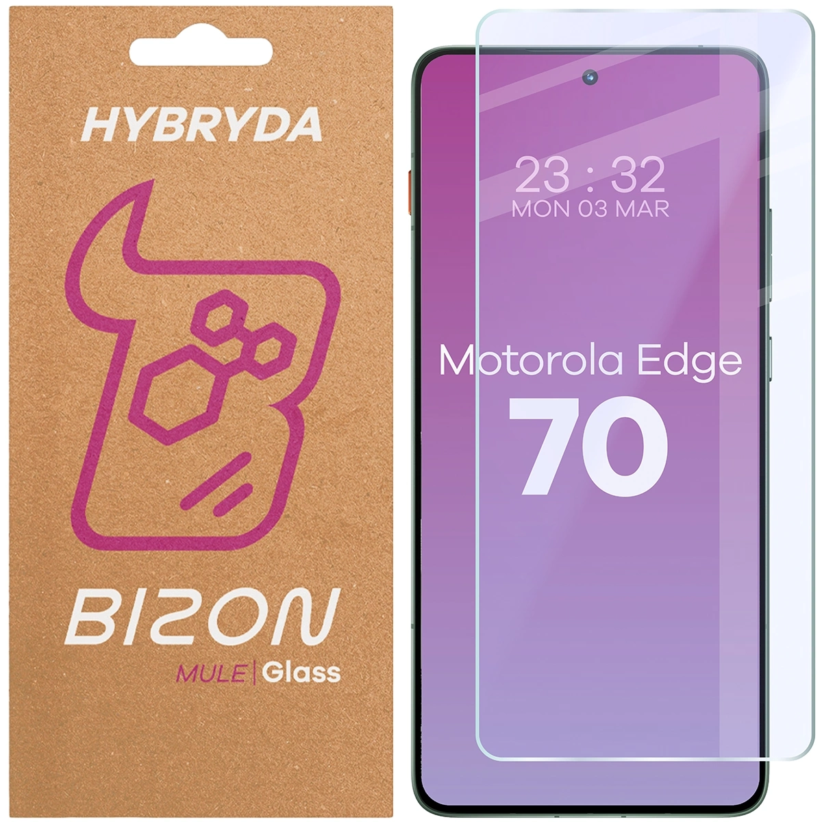 Szkło hybrydowe Bizon Elastyczne Mule do Motorola edge 70