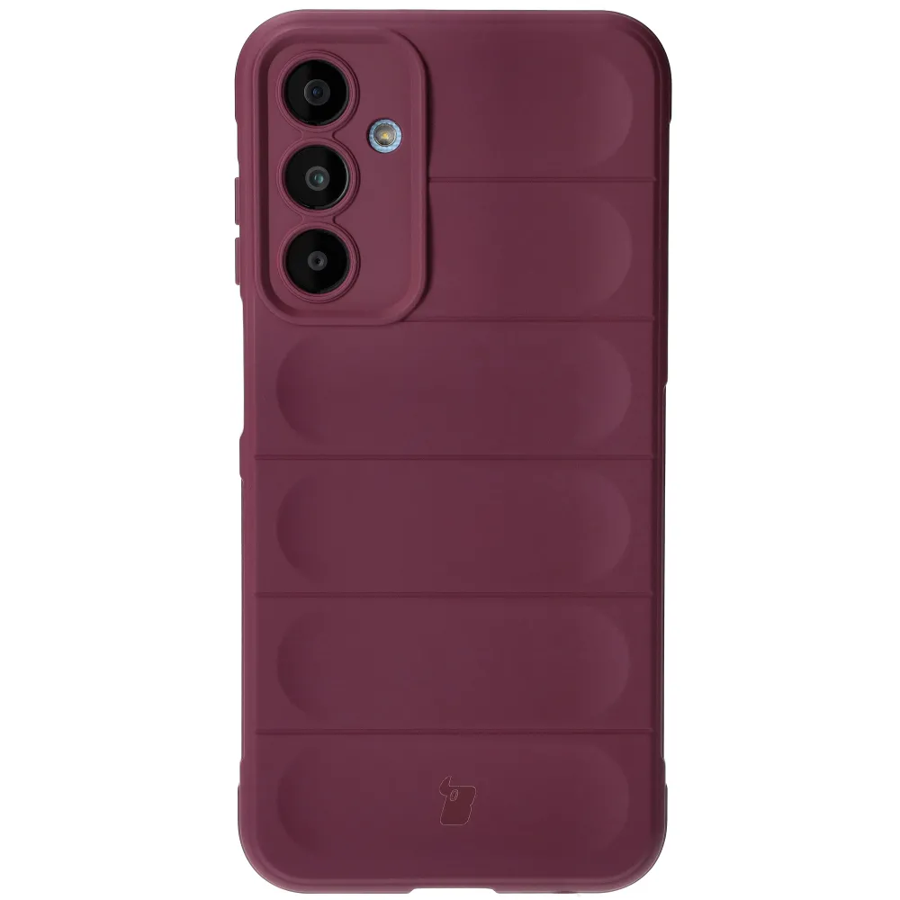 Etui Bizon Tur do Samsung Galaxy A25 5G Burgundowy