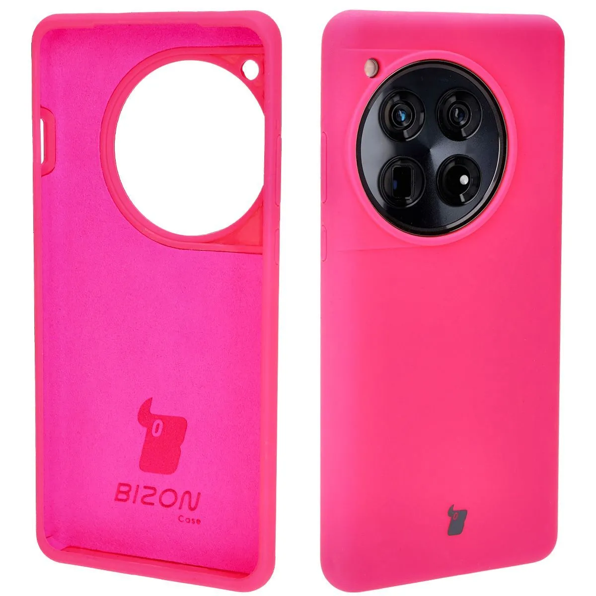 Etui Bizon Bizon Soft Case do OnePlus 12 Neonowy-różowy