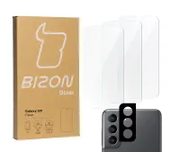 Bizon 3x Szkło hartowane + szybka na aparat Glass Clear Pack do Samsung Galaxy S21 5G