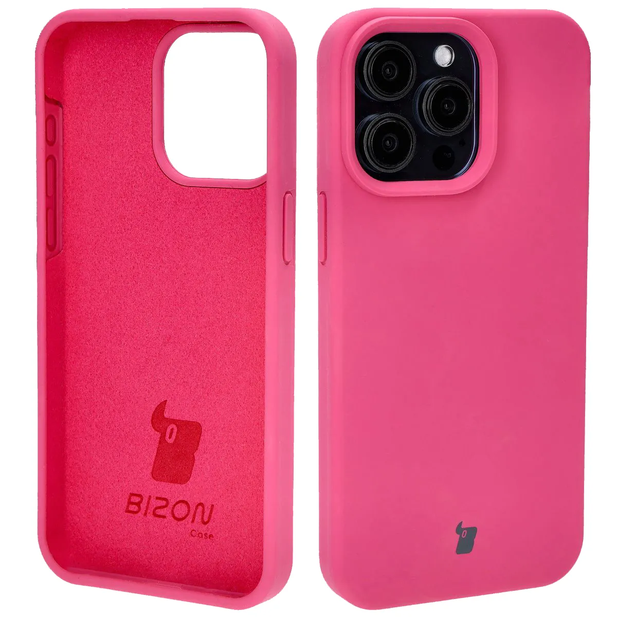 Etui Bizon Soft Case do Apple iPhone 15 Pro Max Fuksjowy