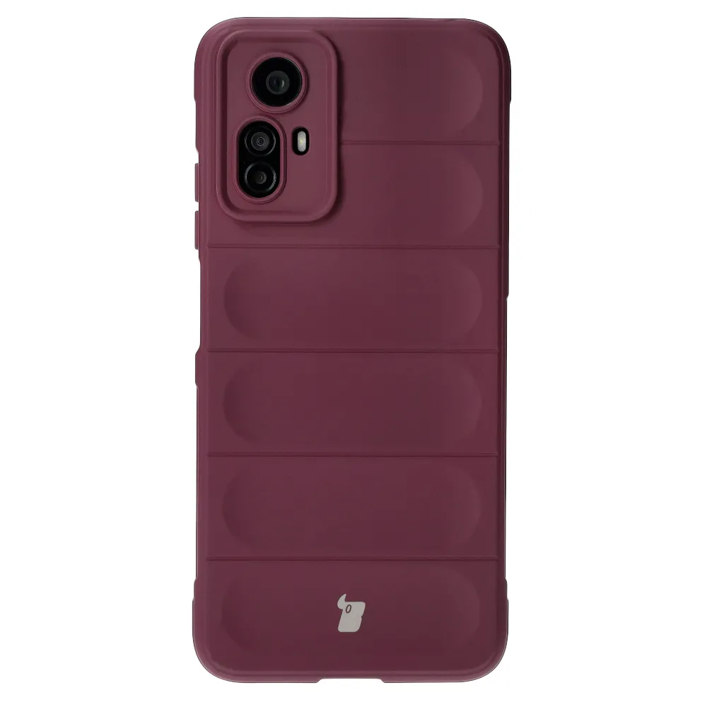 Etui Bizon Tur do Xiaomi Redmi Note 12S Burgundowy