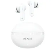 USAMS Echo E02 TWS ANC+ENC Dokanałowe Bluetooth 5.3 Biały