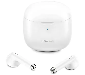 Słuchawki bezprzewodowe USAMS IA Series TWS Douszne Bluetooth 5.0 Bały