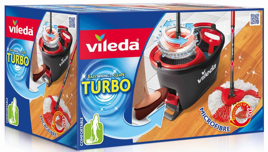 Mop obrotowy Vileda Easy Wring&Clean Turbo + myjka Windomatic