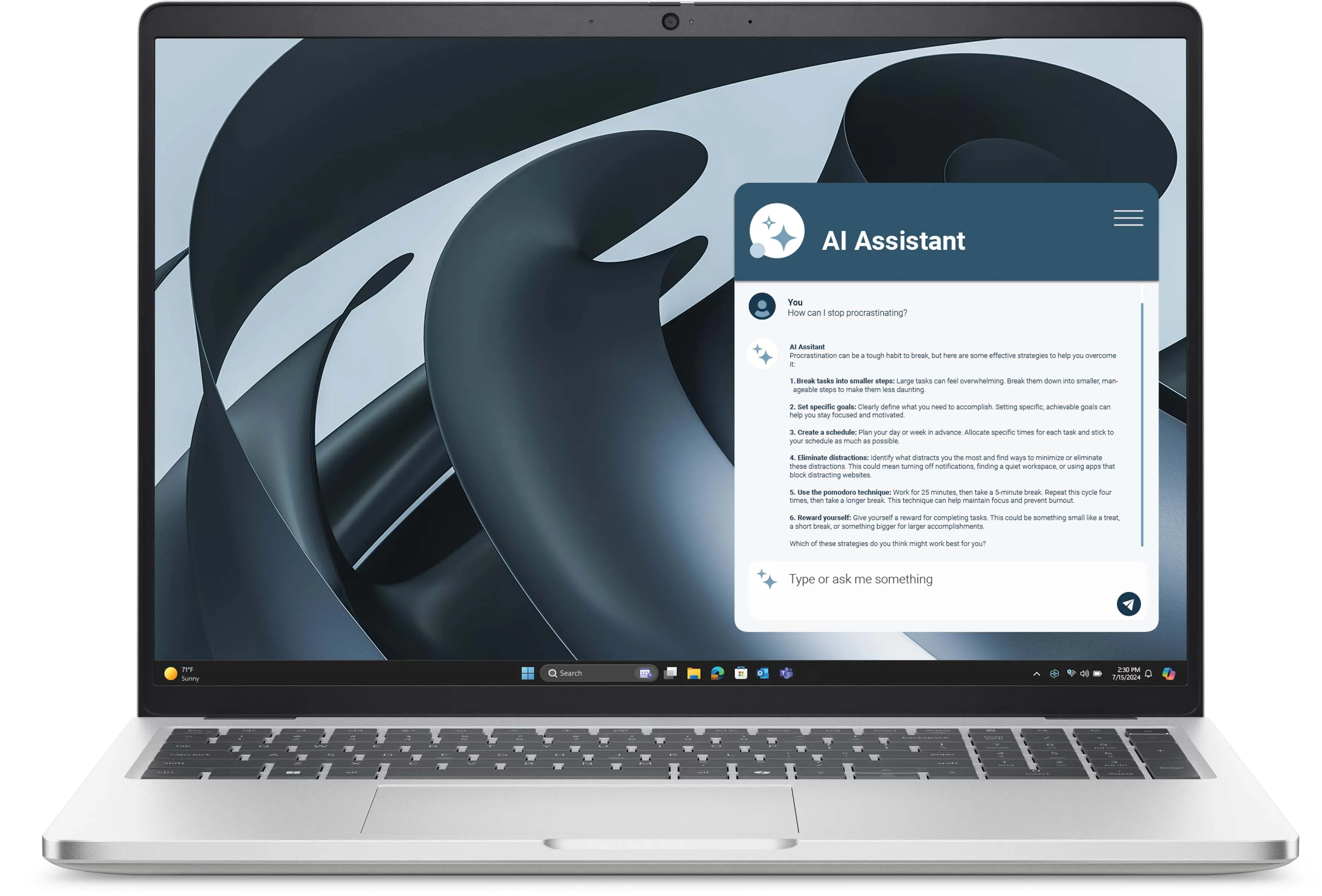 Laptop biznesowy Dell Pro 16 Plus PB16255 16" R5 220 16GB RAM 256GB Dysk SSD Win11 Pro Srebrny Funkcje AI