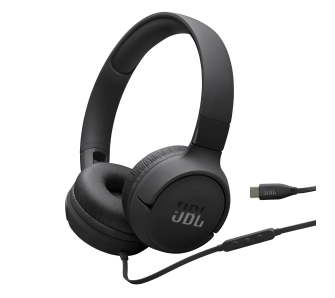 Słuchawki przewodowe JBL Tune 520C USB-C Nauszne Mikrofon Czarny