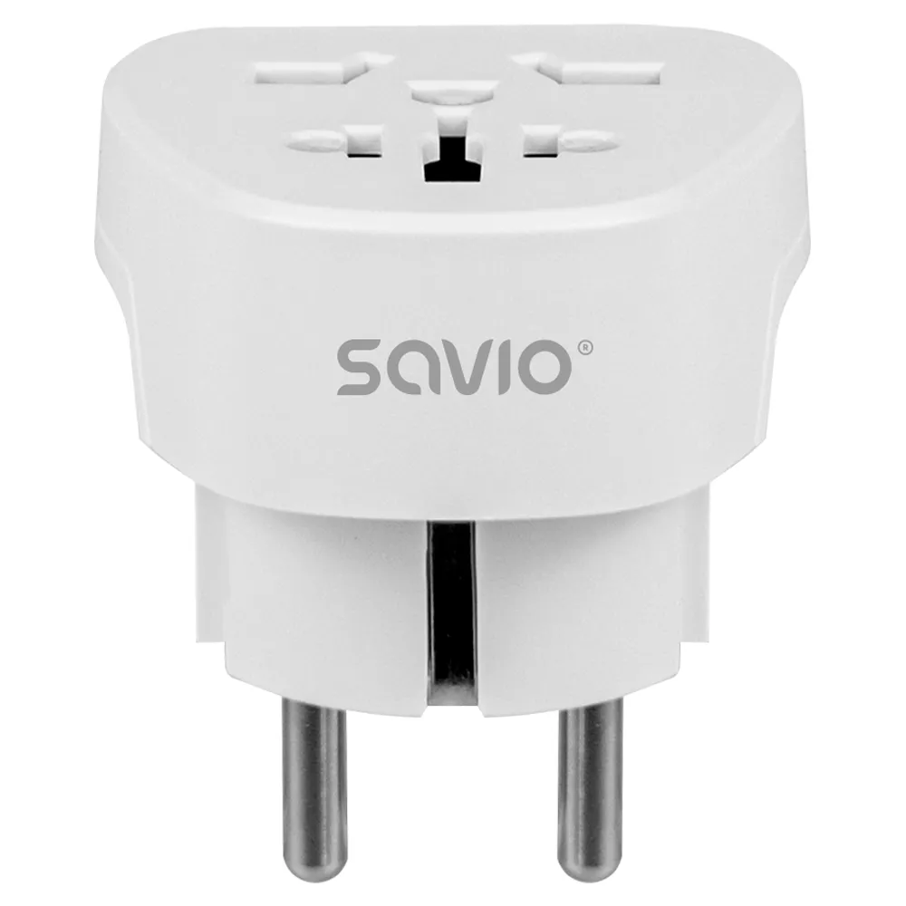 Adapter podróżny Savio AP-06 gniazdo globalne - wtyk EU