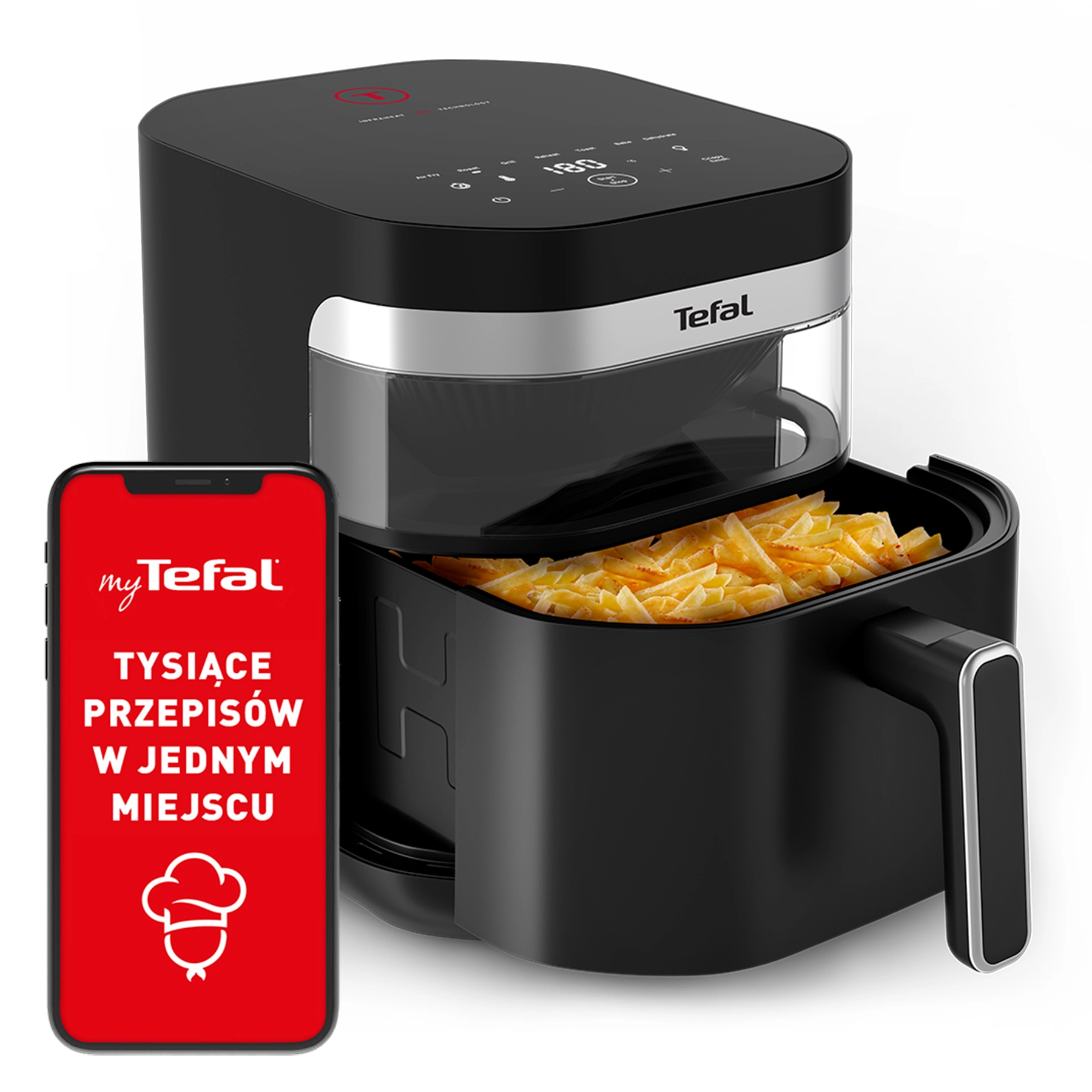 Tefal Easy Fry Infrared EY8328 2180W 7l Aplikacja mobilna