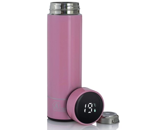 Extralink Smart Travel Mug 0,5l Różowy