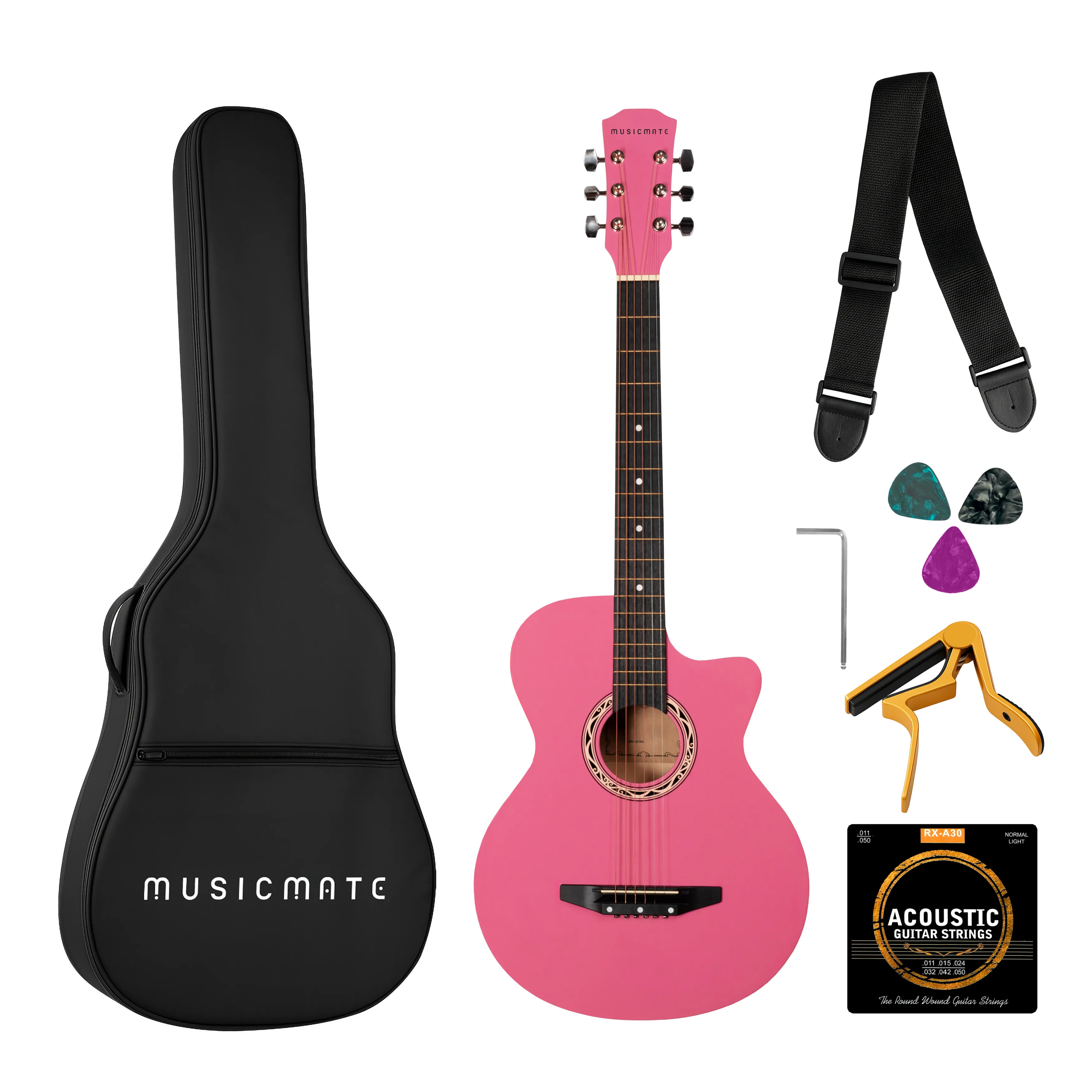 Gitara akustyczna Musicmate MM-G21 PinkSerenade