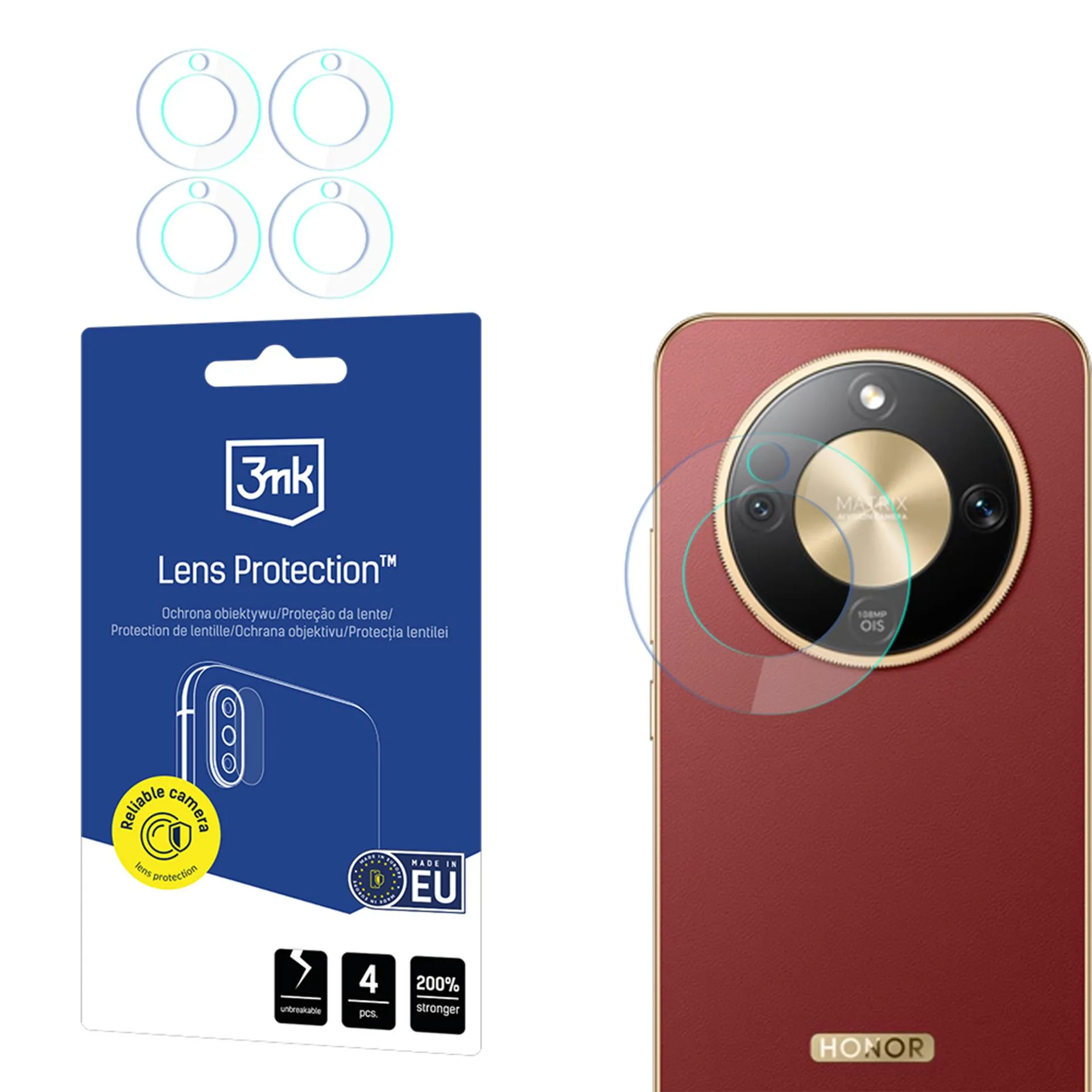 Szkło hybrydowe 3mk Lens Protection do Honor Magic8 Lite