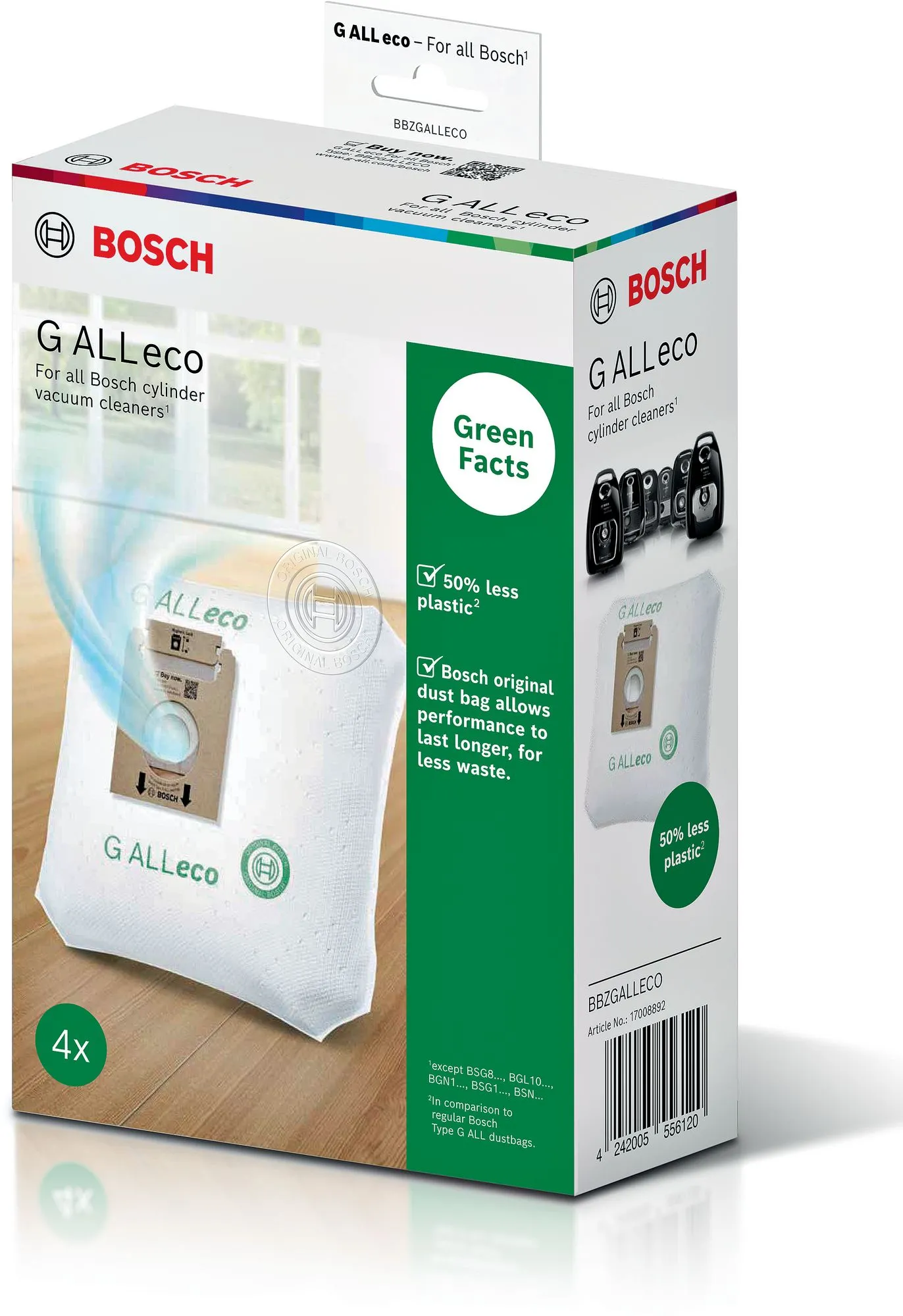 Worek do odkurzacza Bosch BBZGALLECO typ G ALL eco 4szt.