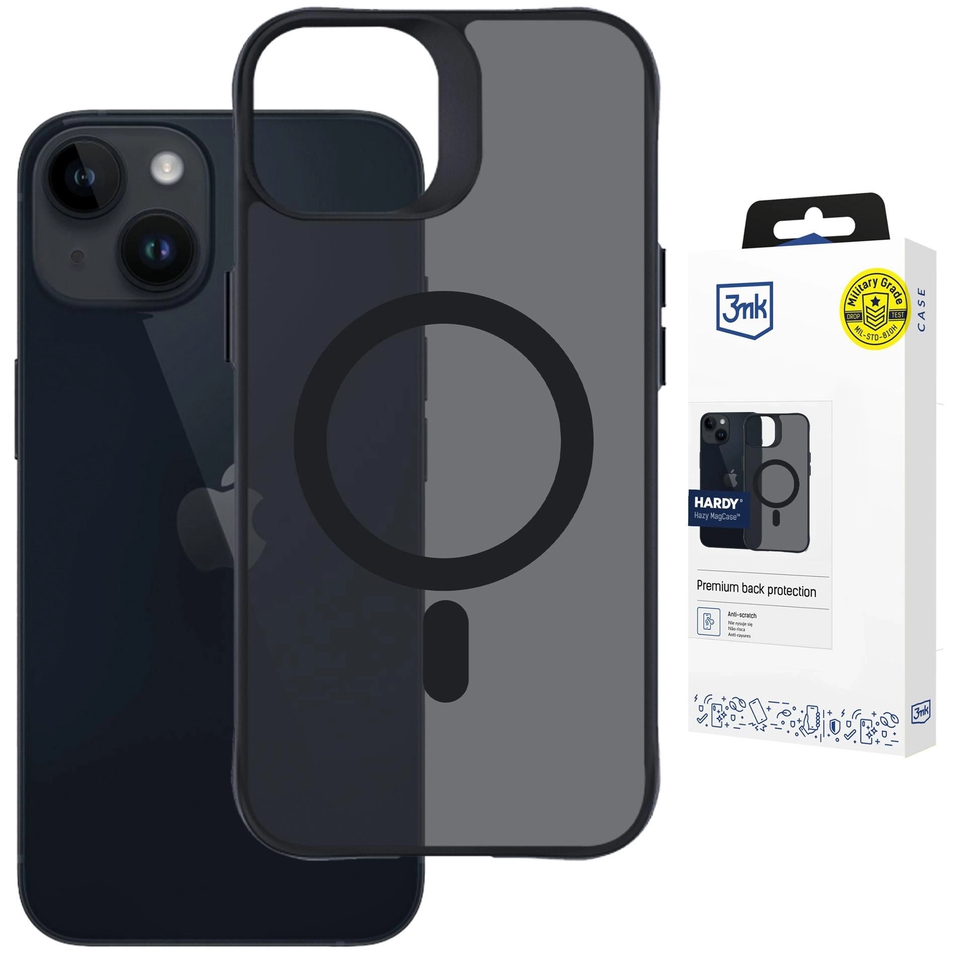 Etui 3mk Hardy Hazy MagCase do iPhone 14 Plus Czarny