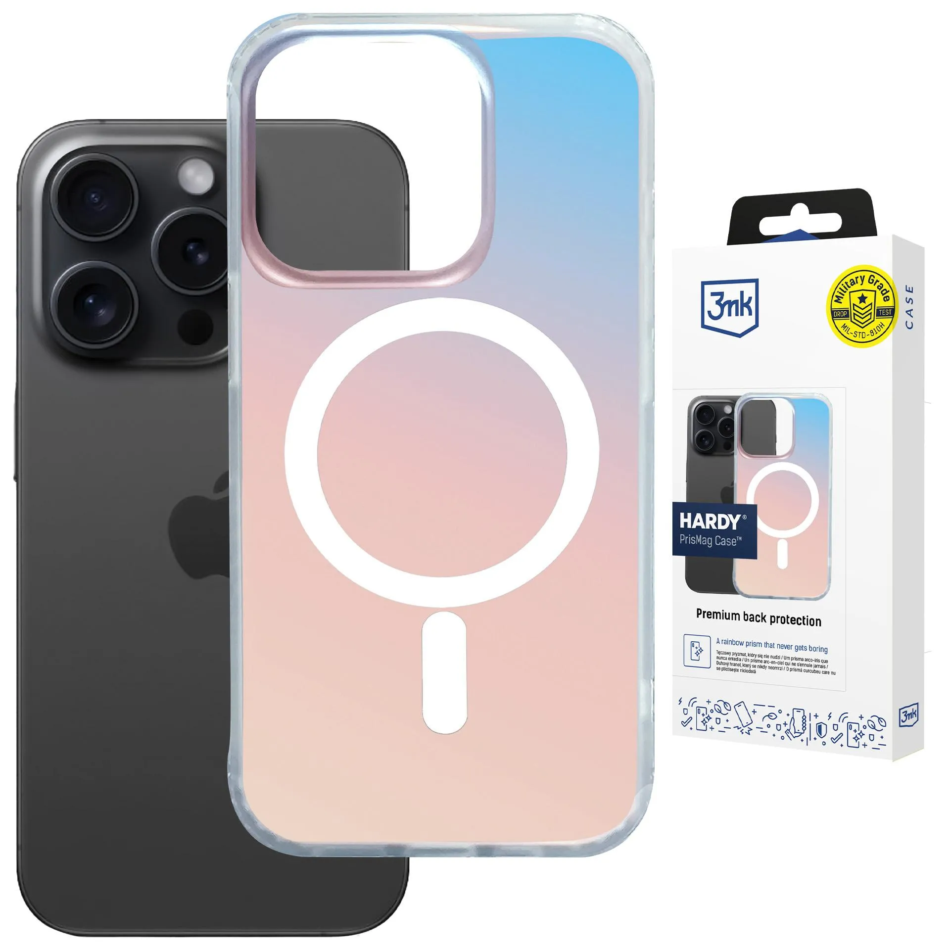 Etui 3mk Hardy PrisMag Case do iPhone 16 Pro Max Holograficzny