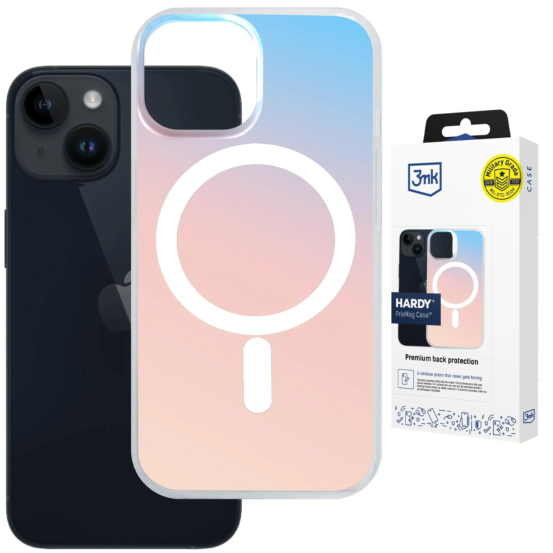 Etui 3mk Hardy PrisMag Case do iPhone 15 Holograficzny