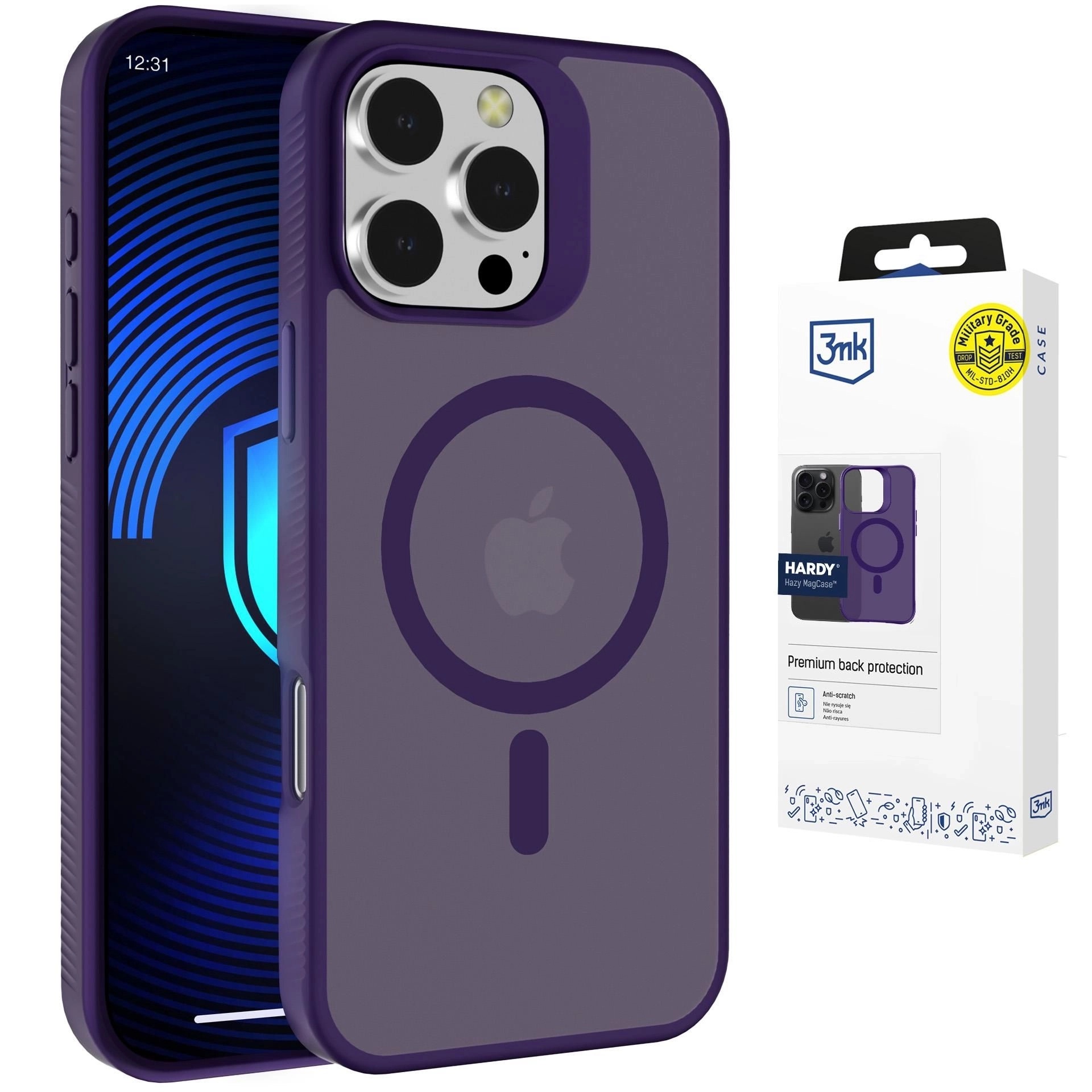 Etui 3mk Hardy MagCase do iPhone 16 Pro Fioletowy