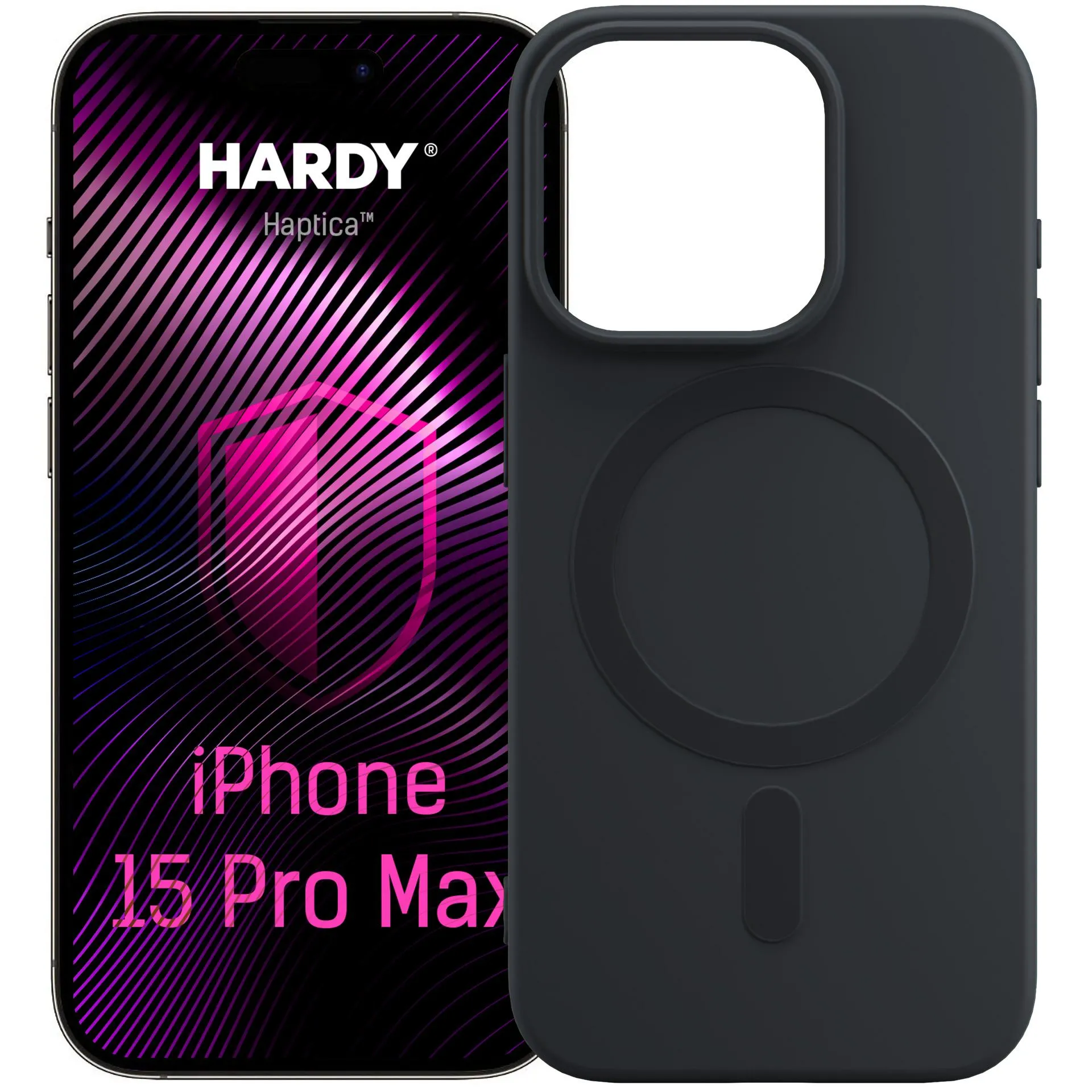 Etui 3mk Hardy Haptica MagCase do iPhone 15 Pro Max Czarny
